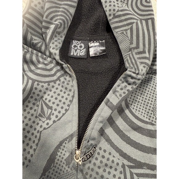 Vintage Volcom Hoodie Full Zip Sweatshirt  Grunge Logo Y2K - Picture 6 of 7